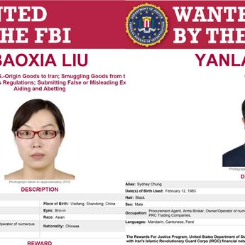 WN China Baoxia Liu Jadi Buron FBI, Diduga Suplai Bahan Senjata di Konflik Iran-Israel