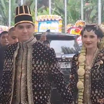 Ngunduh Mantu, Al Ghazali dan Alyssa Daguise Kenakan Baju Pengantin Jawa