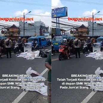 Kecelakaan Maut Pemotor Tewas di Bogor Jadi Tontonan Warga