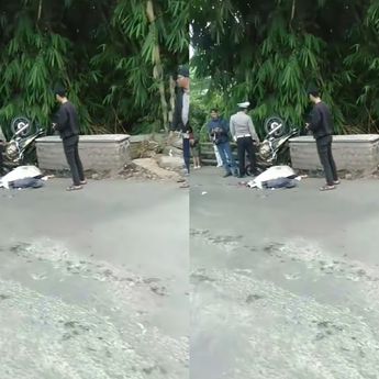 Kecelakaan Maut Pemotor Tewas di Sukaraja Jadi Tontonan Warga