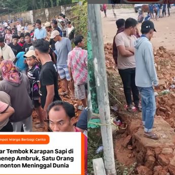 Tembok Pembatas Acara Karapan Sapi Roboh di Sumenep, 1 Orang Penonton Tewas Terkapar