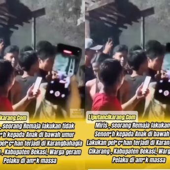 Pelaku Pencabulan Anak di Bekasi Diamuk Massa