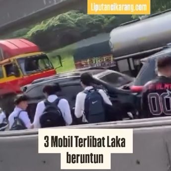 Kecelakaan Beruntun di Tol Cikampek, Lalin Macet
