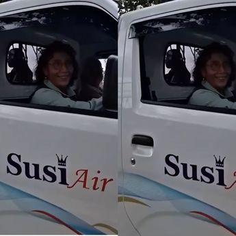 Lama Tak Muncul di Publik, Susi Pudjiastuti Kini Nyetir Pick Up