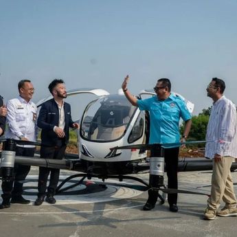 Raffi Ahmad dan Rudy Salim Jajal Taksi Terbang Pertama di Indonesia, EHang 216-S