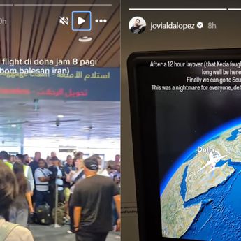 Bandara Doha Kacau, Jovial da Lopez Terlantar 12 Jam