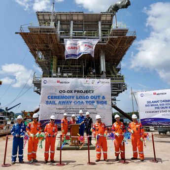 PHE ONWJ Lepas Anjungan Baru Ramah Lingkungan ke Pesisir Laut Jawa, Komitmen Tingkatkan Produksi