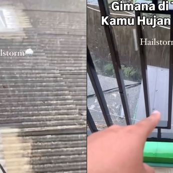 Depok Diguyur Hujan Es Siang Ini, Warga Terkejut