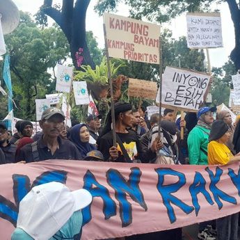 Warga Demo di Balai Kota DKI, Tuntut Reforma Agraria Perkotaan