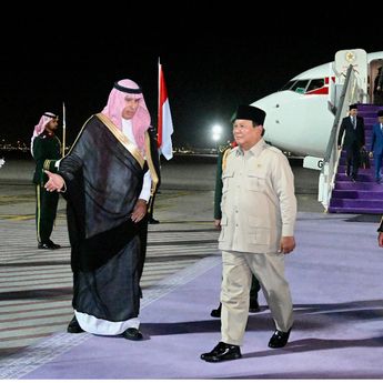 Tiba di Jeddah, Prabowo akan Bertemu Putra Mahkota dan Perdana Menteri Arab Saudi
