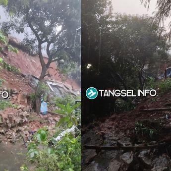 Tanah Longsor Terjadi di Puri Pamulang, Warga Terdampak Telah Dievakuasi