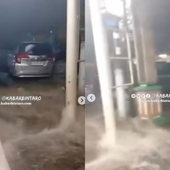 Banjir Melanda Pasar Ceger dan Tamanmangu, Ketinggian Air Terus Bertambah