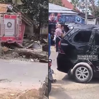 Mobil Damkar Hantam Kios dan Avanza, 1 Orang Tewas Mengenaskan