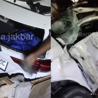 Video Detik-detik KRL Tabrak Terios di Jembatan Gantung Cengkareng hingga Ringsek, 2 Orang Luka Serius