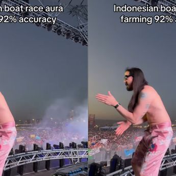 DJ Steve Aoki Ikut Joget Aura Farming Ala Pacu Jalur, Netizen Indonesia Heboh