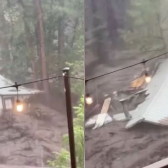 Mengerikan! Banjir Bandang di New Mexico Bikin Rumah Sampai Hanyut