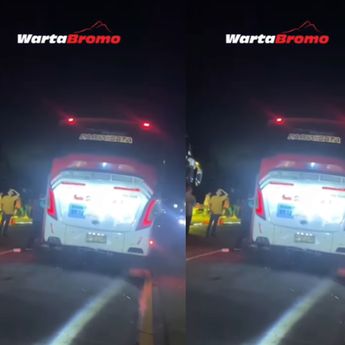 VIDEO: Kecelakaan Beruntun Libatkan 3 Bus Terjadi di Tol Malang-Gempol