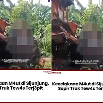 Tragis! Sopir Truk Tewas Terjepit di Sijunjung