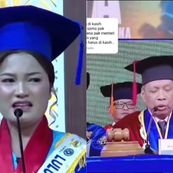 Mahasiswi Kristen Pantun Minta Beasiswa, Rektor UMSU Langsung Kabulkan di Depan Ribuan Hadirin