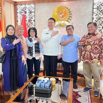 Pimpinan Nusantara TV Audiensi dengan Sekjen DPD Mohammad Iqbal