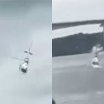 Video Detik-detik Helikopter Polisi Malaysia Jatuh saat Latihan Gabungan dengan Indonesia