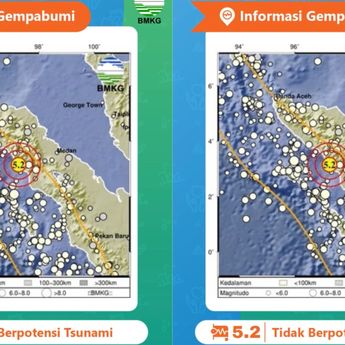 Gempa Magnitudo 5,2 Guncang Aceh Selatan, Tidak Berpotensi Tsunami