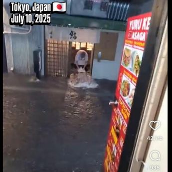 Bukan Cuma Jakarta, Tokyo Jepang juga Kebanjiran