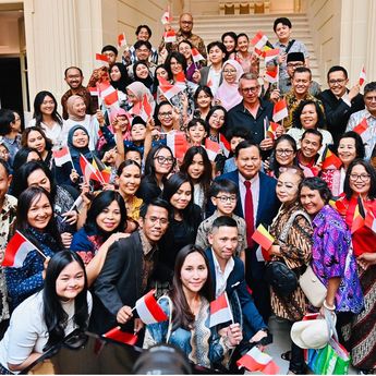 Prabowo Sapa Diaspora Indonesia di Brussel dalam Suasana Hangat dan Penuh Harapan