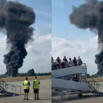 Pesawat Kecil Jatuh dan Meledak di Bandara London: Penumpang Sempat Balas Lambaian Tangan