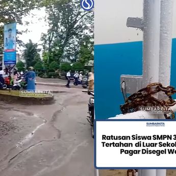 Duh! Siswa SMP Negeri 34 Padang Tak Bisa Masuk, Pagar Sekolah Disegel Warga