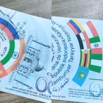 Ramai Uang Kertas BRICS Tampilkan Bendera Indonesia