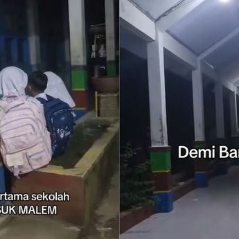 Hari Pertama Masuk Sekolah, Siswa dan Ortu Datang Subuh Demi Bangku Depan