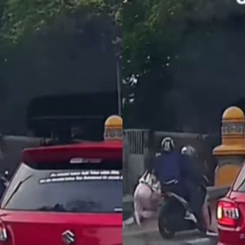 Jambret Sadis di Dekat Masjid Istiqlal, Korban Perempuan Terseret dan Tersungkur ke Trotoar