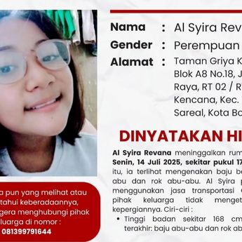Gadis Remaja di Bogor Hilang Usai Pergi Naik Ojol