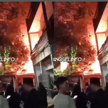 Ngerinya Kebakaran Rumah Warga Serua Ciputat dari Rekaman Video