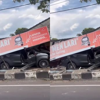 VIDEO: Mobil Hantam Rumah Makan Babi Guling Pagi Ini