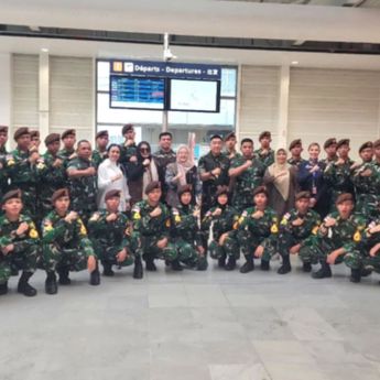 450 Personel TNI Kontingen Patriot II Disambut Upacara Khusus Usai Tampil di Bastille Day Prancis