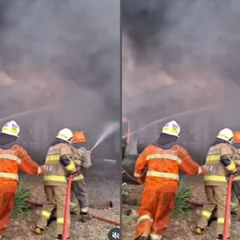 Kebakaran Hebat Melanda Perumahan di Gudang Utara Kota Bandung