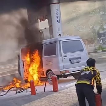 Fakta Memilukan Mobil Terbakar saat Isi BBM di SPBU Bandung