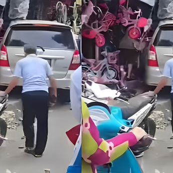 Kecelakaan di Pasar Lontar, Mobil Inova Diduga Rem Blong