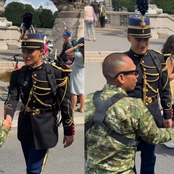 Letkol Eka Wira 'King of Sparko' Fasih Berbahasa Prancis, Ajak Tentara Prancis Ngobrol