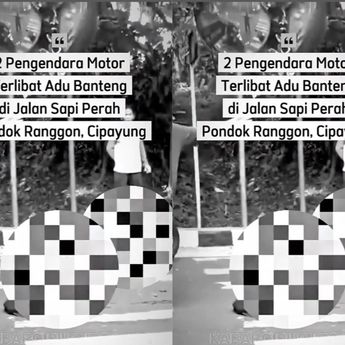 Dua Pemotor Terkapar Bersimbah Darah Usai Tabrakan Keras di Cibubur