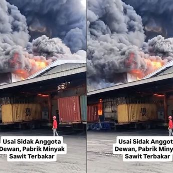 VIDEO: Ngerinya Kebakaran Pabrik Minyak PT Agro Raya Mas