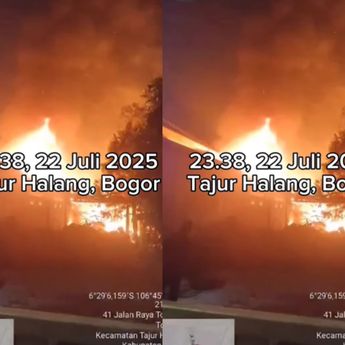 Rumah Mewah di Tajur Halang Bogor Terbakar Hebat
