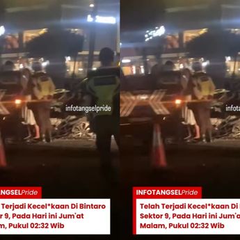 VIDEO: Kecelakaan Mengerikan Mobil Sampai Ringsek di Bintaro