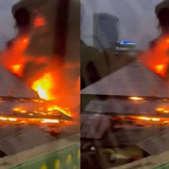 Pasar Taman Puring Kebakaran Semalam, dan Tak Ada Korban Jiwai