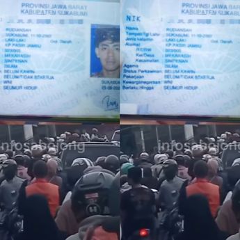 Sosok Pemotor Tewas di Bojongsari Depok Sore Ini