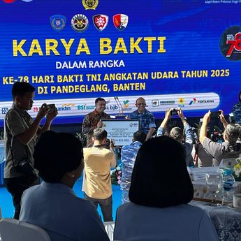 Potret Hari Karya Bakti Angkatan Udara (AU) ke-78 di Pandeglang