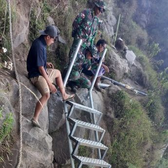 Titik Rawan Jalur Pendakian Gunung Rinjani DIperbaiki untuk Tingkatkan Keselamatan