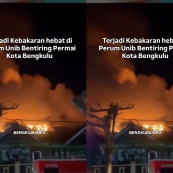 Perum Unib Bentiring Permai Kota Bengkulu Kebakaran Hebat